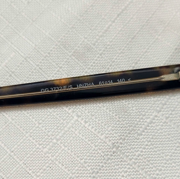 Gucci Sunglasses GG 3732/F/Z HNZHA 61-14-140 Italy Made Tortoise color Women's - Picture 14 of 16